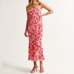 A&F Giselle pleat release midi dress (xs)